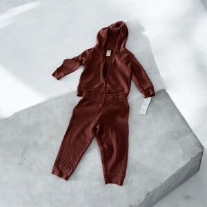 Buy one get one50% off 
Cat & Jack Ribbed Hoodie and Jogger Set - Brown